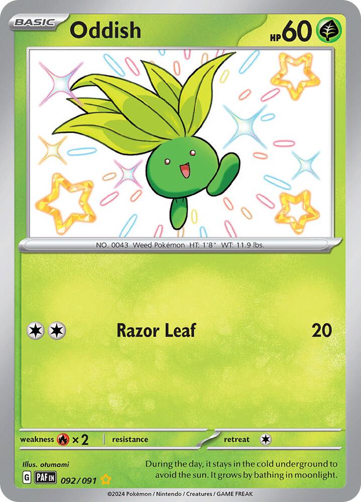Oddish #92 - Paldean Fates