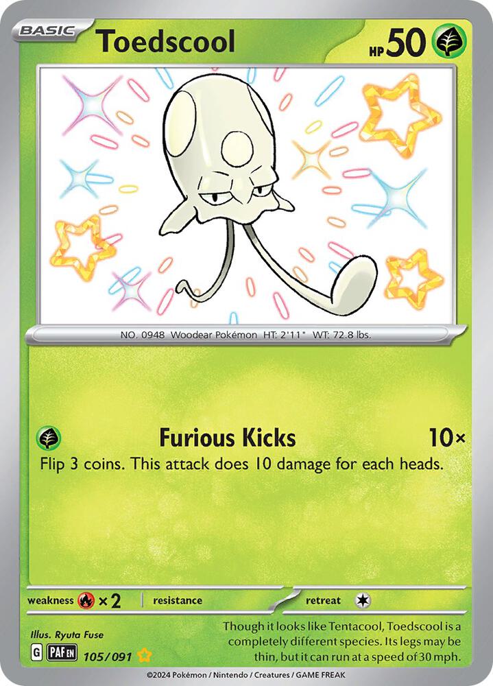 Toedscool #105 - Paldean Fates