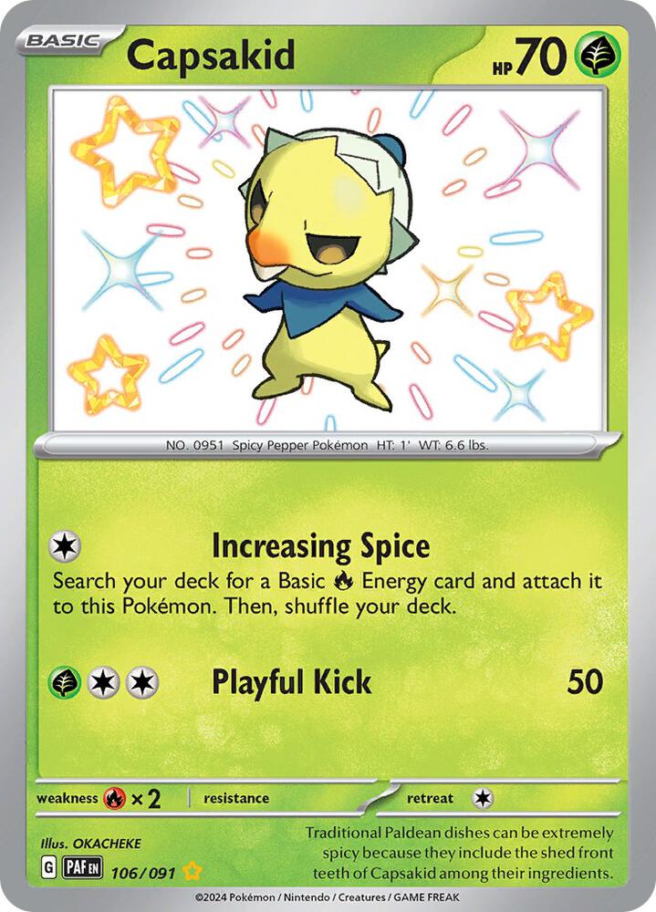Capsakid #106 - Paldean Fates