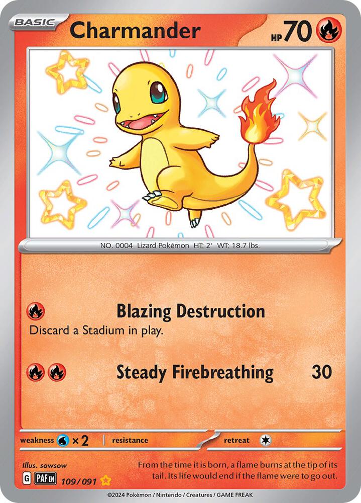 Charmander #109 - Paldean Fates