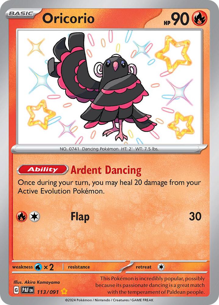 Oricorio #113 - Paldean Fates