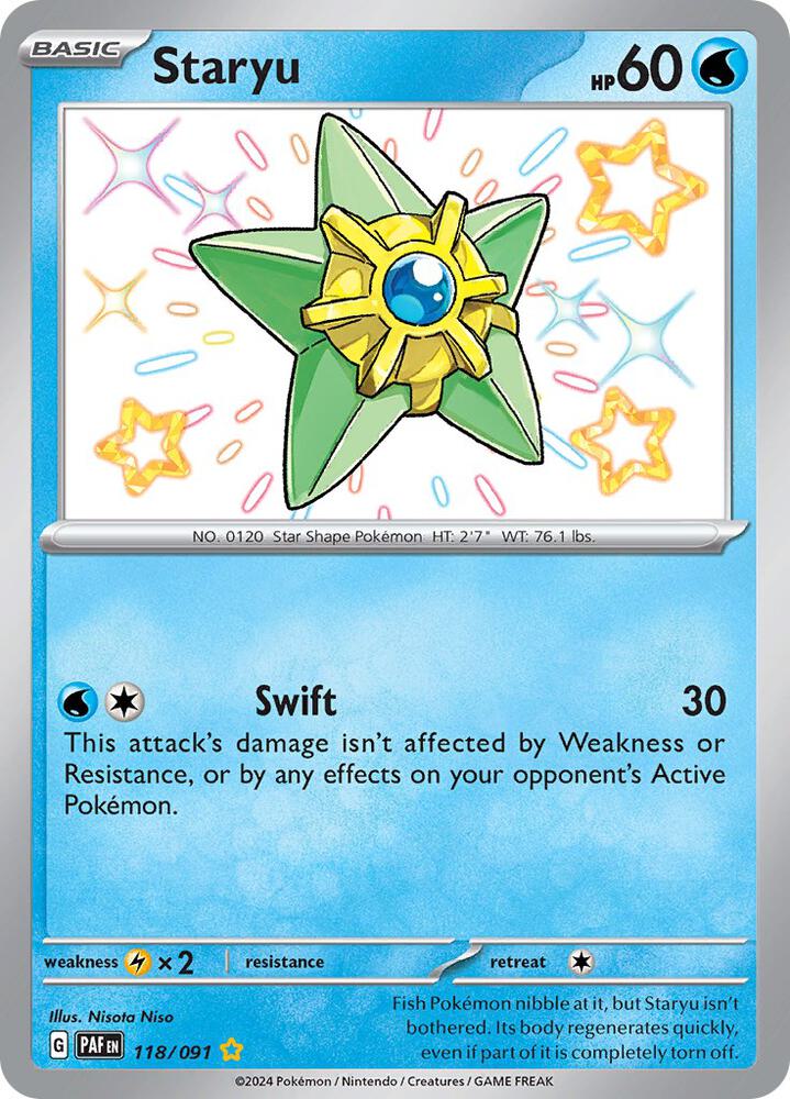 Staryu #118 - Paldean Fates