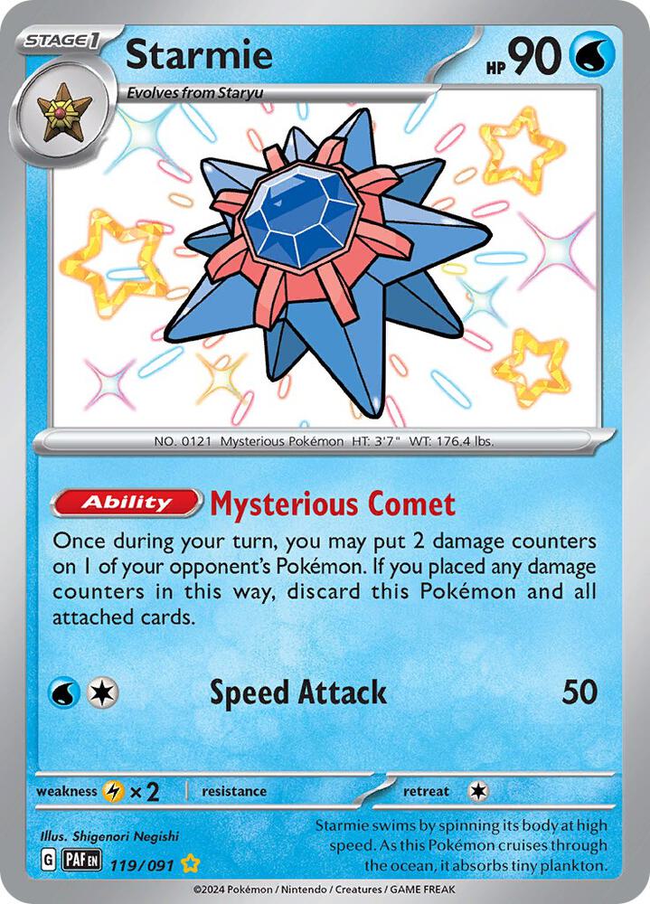 Starmie #119 - Paldean Fates