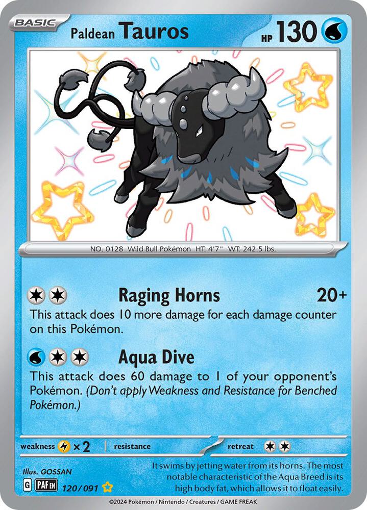 Paldean Tauros #120 - Paldean Fates
