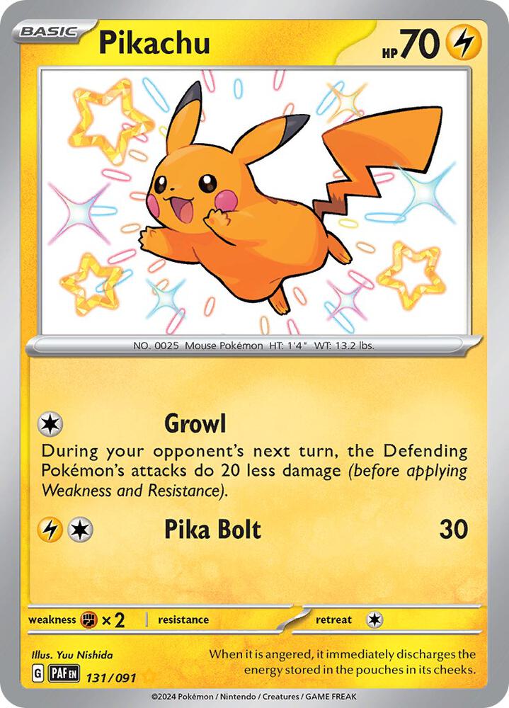 Pikachu #131 - Paldean Fates