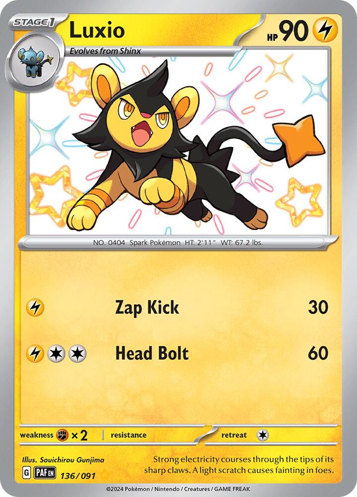 Luxio #136 - Paldean Fates