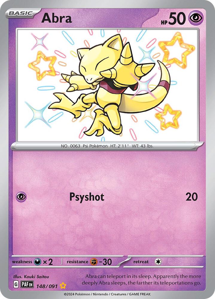 Abra #148 - Paldean Fates