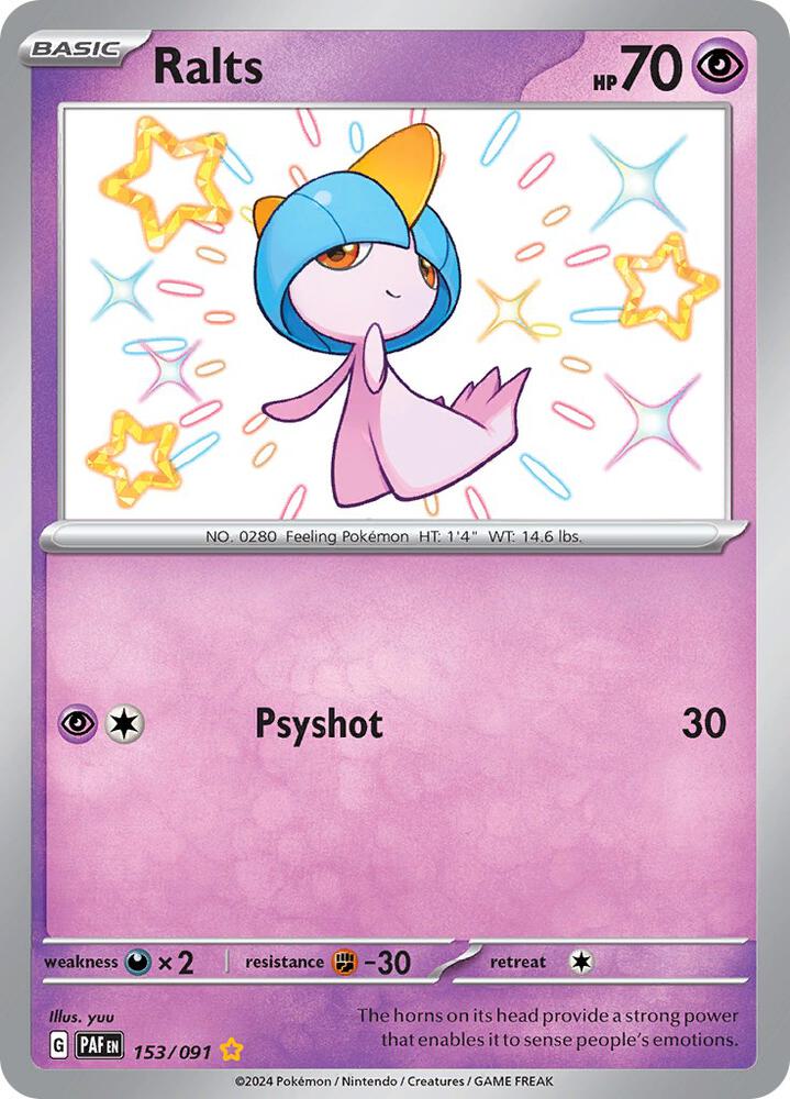 Ralts #153 - Paldean Fates