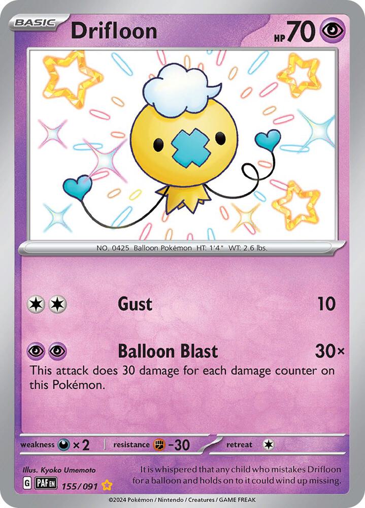 Drifloon #155 - Paldean Fates
