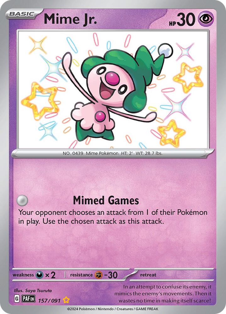 Mime Jr. #157 - Paldean Fates