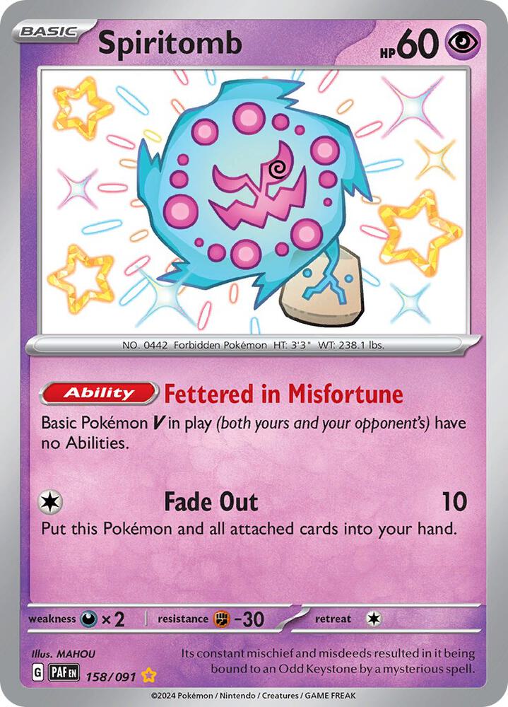 Spiritomb #158 - Paldean Fates