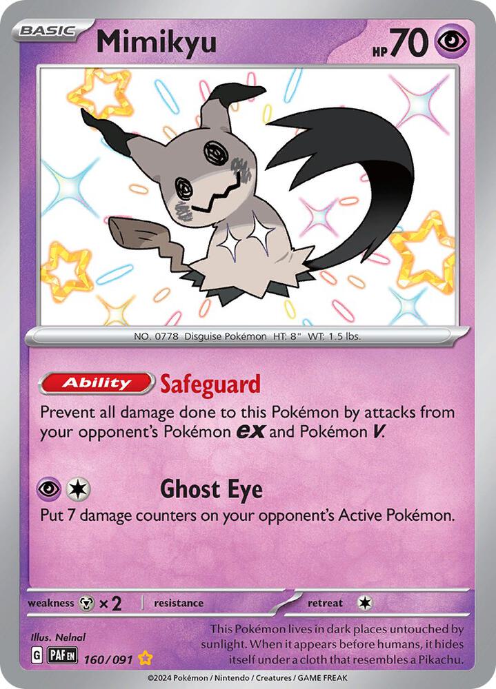 Mimikyu -160/091 #160 - Paldean Fates