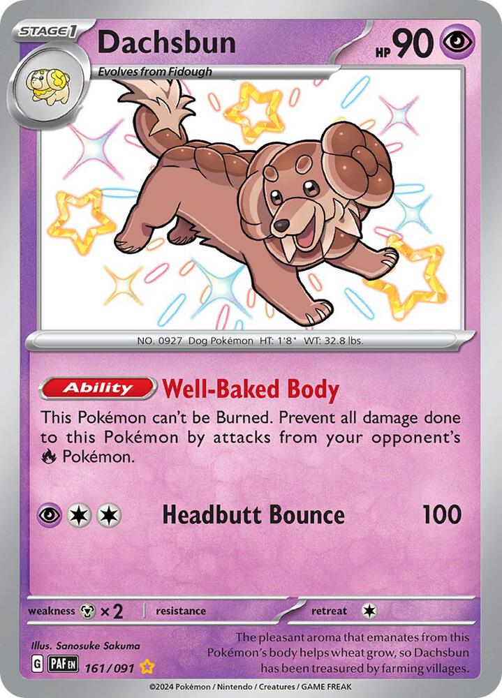 Dachsbun #161 - Paldean Fates