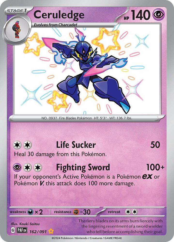 Ceruledge #162 - Paldean Fates