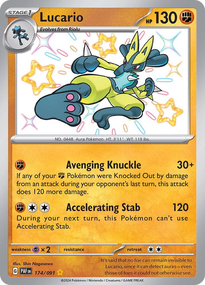 Lucario #174 - Paldean Fates