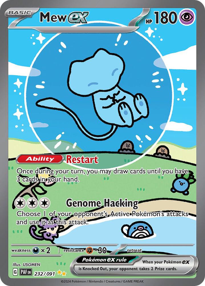 Mew ex #232 - Paldean Fates