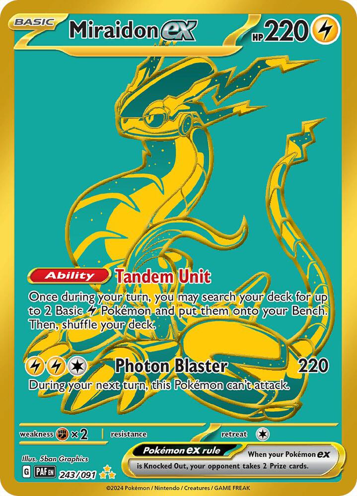 Miraidon ex #243 - Paldean Fates