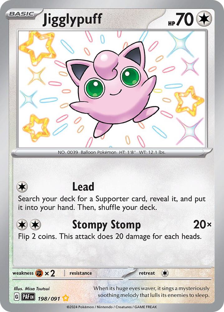 Jigglypuff #198 - Paldean Fates
