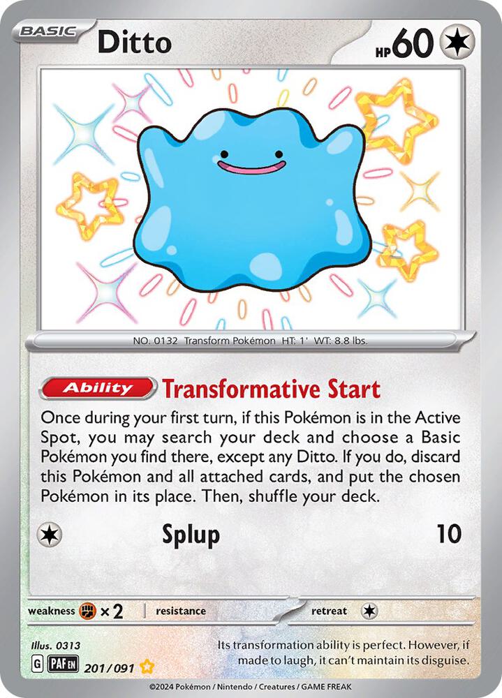 Ditto #201 - Paldean Fates