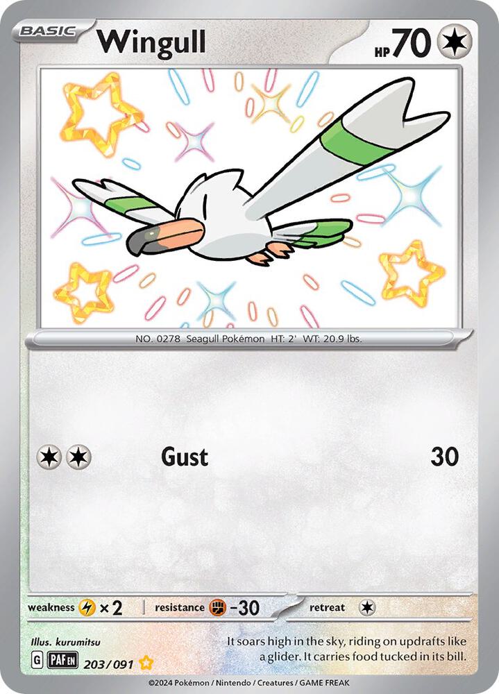 Wingull #203 - Paldean Fates