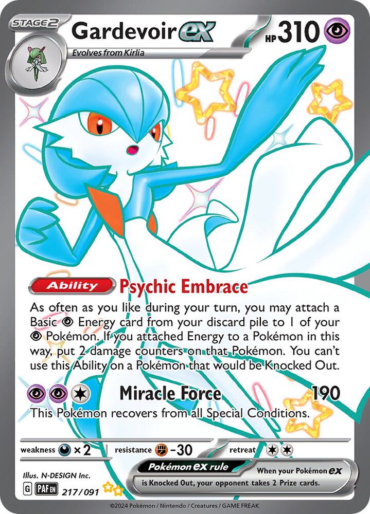 Gardevoir ex #217 - Paldean Fates