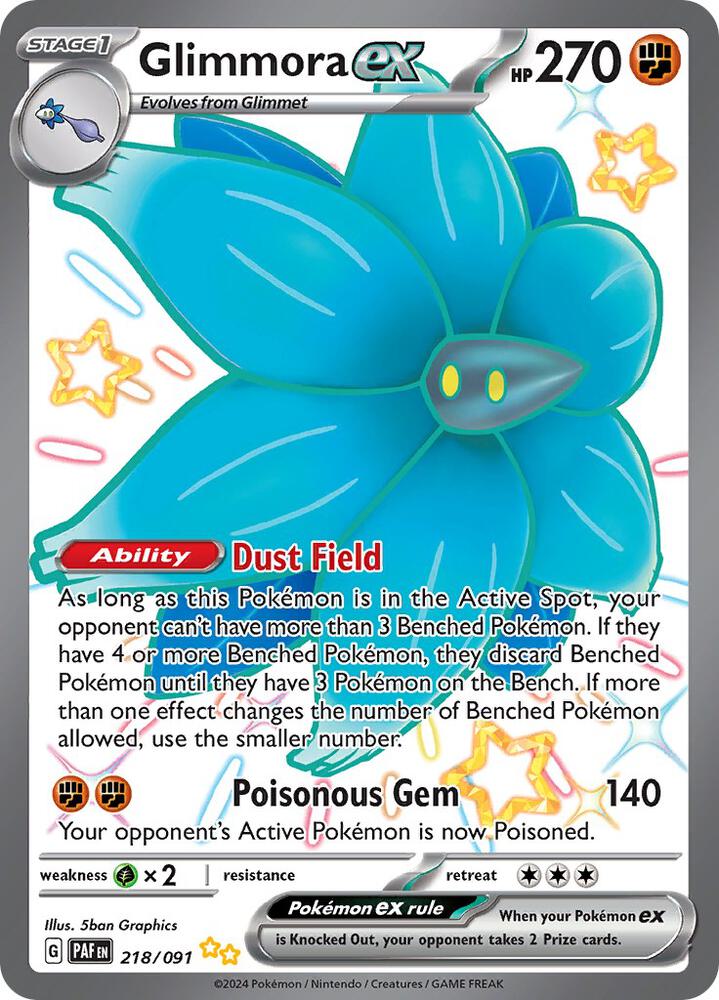 Glimmora ex #218 - Paldean Fates