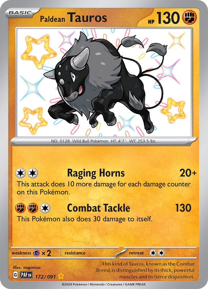 Paldean Tauros #172 - Paldean Fates
