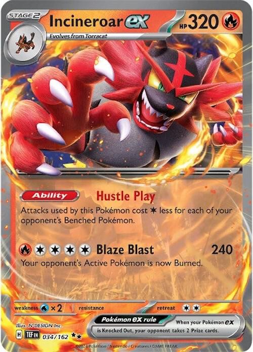 Incineroar ex #34 - Temporal Forces