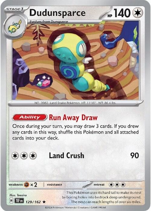 Dudunsparce #129 - Temporal Forces