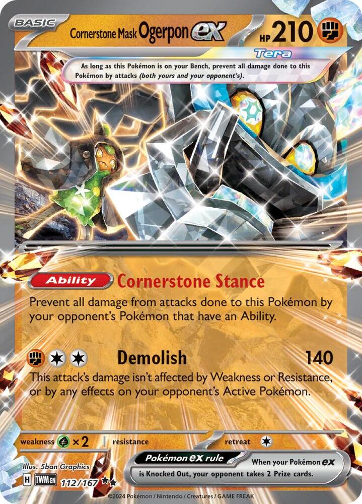 Cornerstone Mask Ogerpon ex #112 - Twilight Masquerade