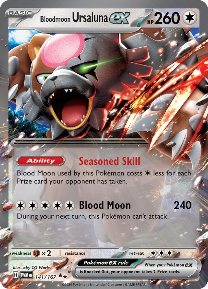 Bloodmoon Ursaluna ex #141 - Twilight Masquerade