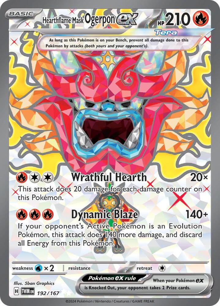 Hearthflame Mask Ogerpon ex #192 - Twilight Masquerade