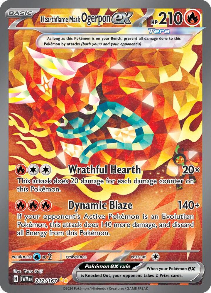 Hearthflame Mask Ogerpon ex #212 - Twilight Masquerade
