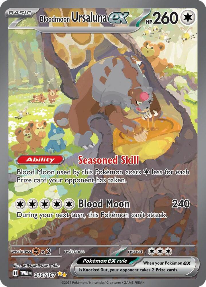 Bloodmoon Ursaluna ex #216 - Twilight Masquerade