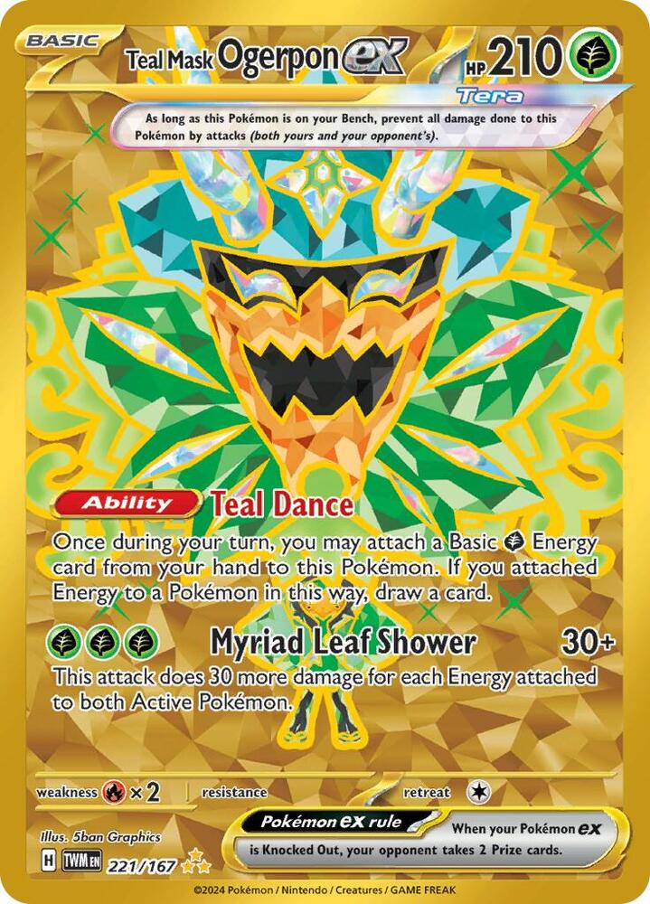 Teal Mask Ogerpon ex #221 - Twilight Masquerade