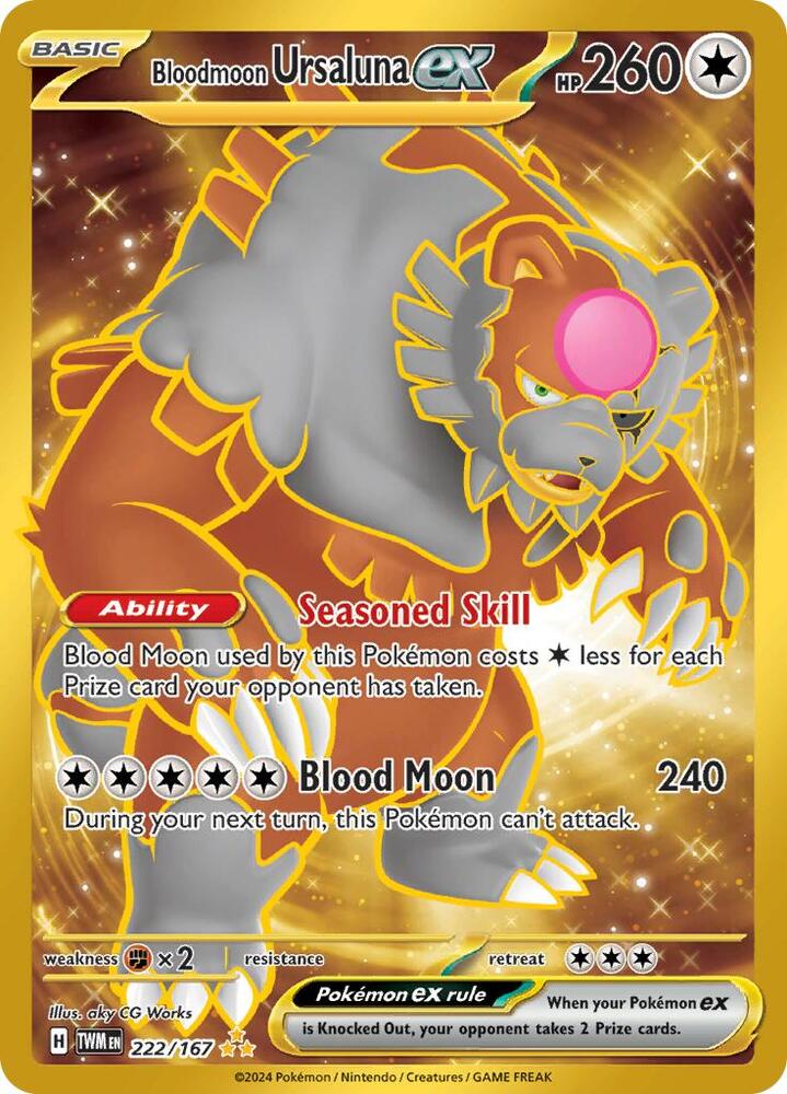 Bloodmoon Ursaluna ex #222 - Twilight Masquerade