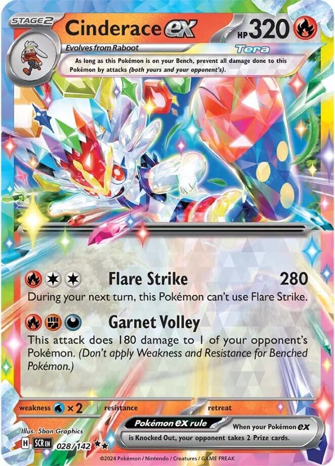 Cinderace ex #28 - Stellar Crown