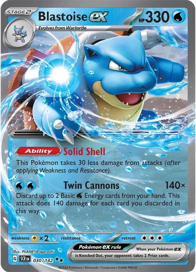 Blastoise ex #30 - Stellar Crown