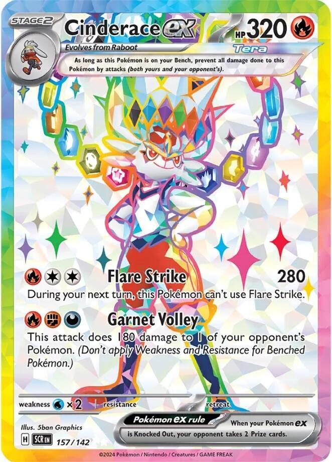 Cinderace ex #157 - Stellar Crown