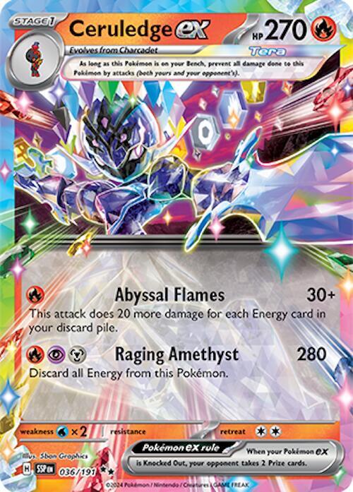 Ceruledge ex #36 - Surging Sparks