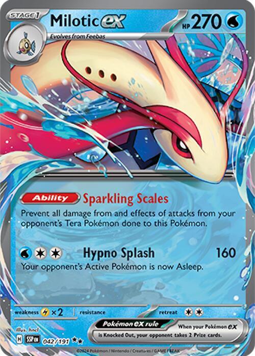 Milotic ex #42 - Surging Sparks