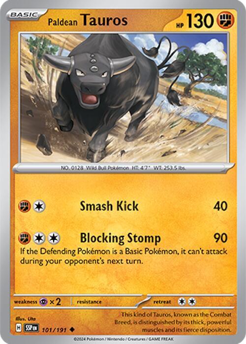 Paldean Tauros #101 - Surging Sparks