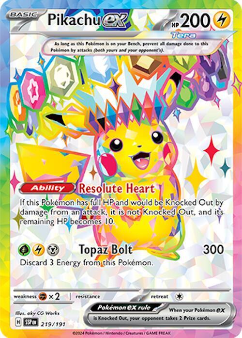 Pikachu ex #219 - Surging Sparks