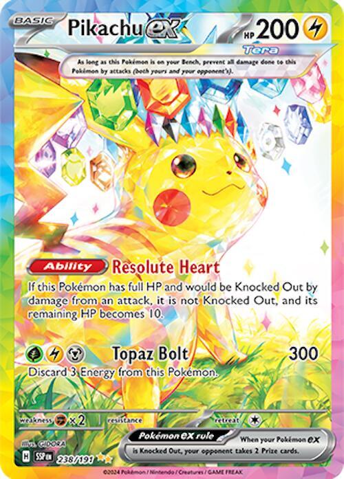 Pikachu ex #238 - Surging Sparks