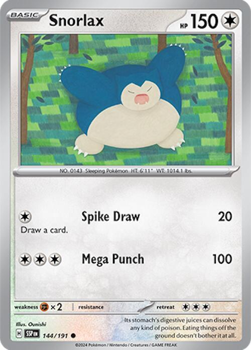 Snorlax #144 - Surging Sparks