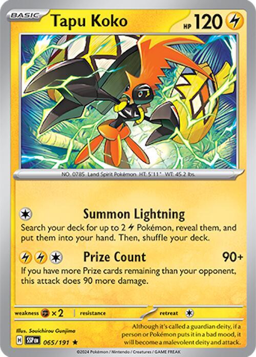 Tapu Koko #65 - Surging Sparks