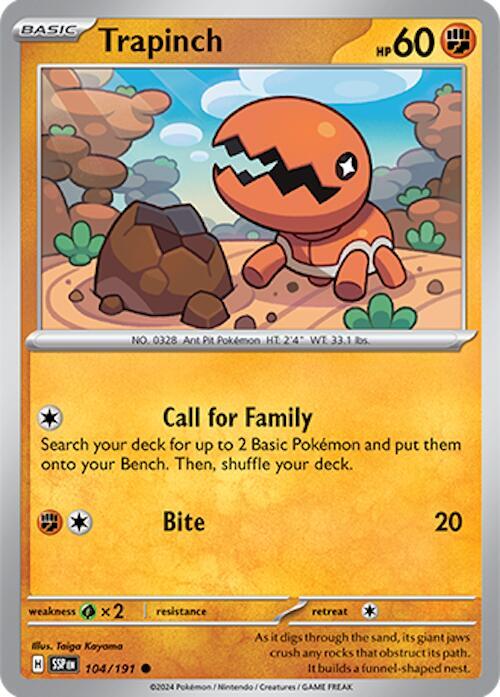 Trapinch #104 - Surging Sparks
