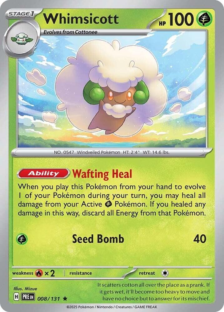 Whimsicott #8 - Prismatic Evolutions
