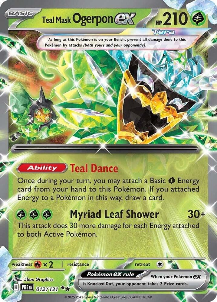 Teal Mask Ogerpon ex #12 - Prismatic Evolutions