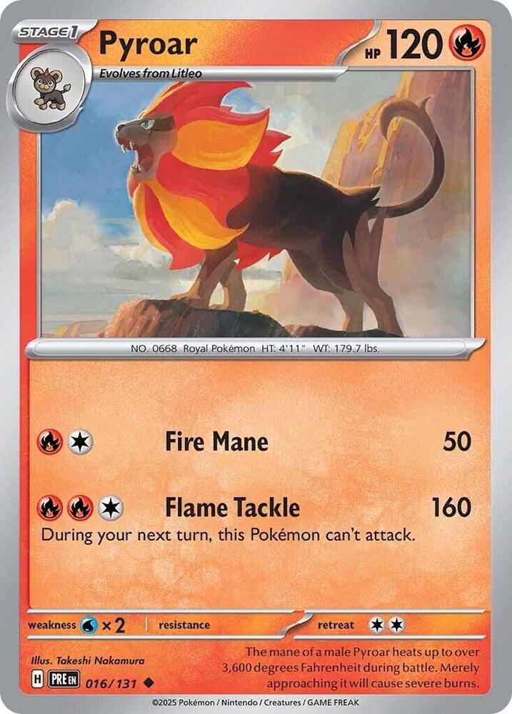 Pyroar #16 - Prismatic Evolutions